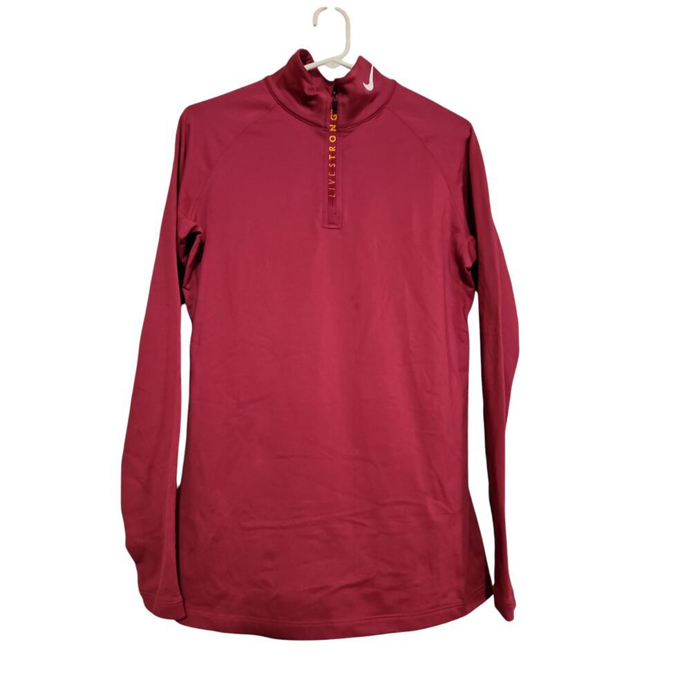 Nike Dri fit Livestrong 3/4 zip Pullover  Athletic wear running